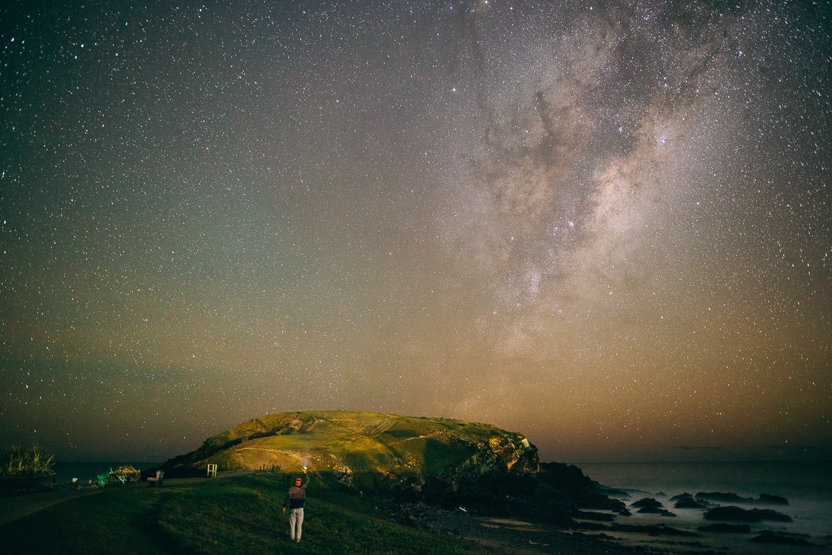 Self portrait with the milky way, Crescent Head NSW