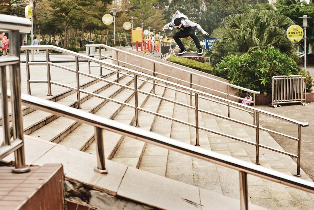 Shane O'neill - Switch heelflip. Shenzhen, China 2014