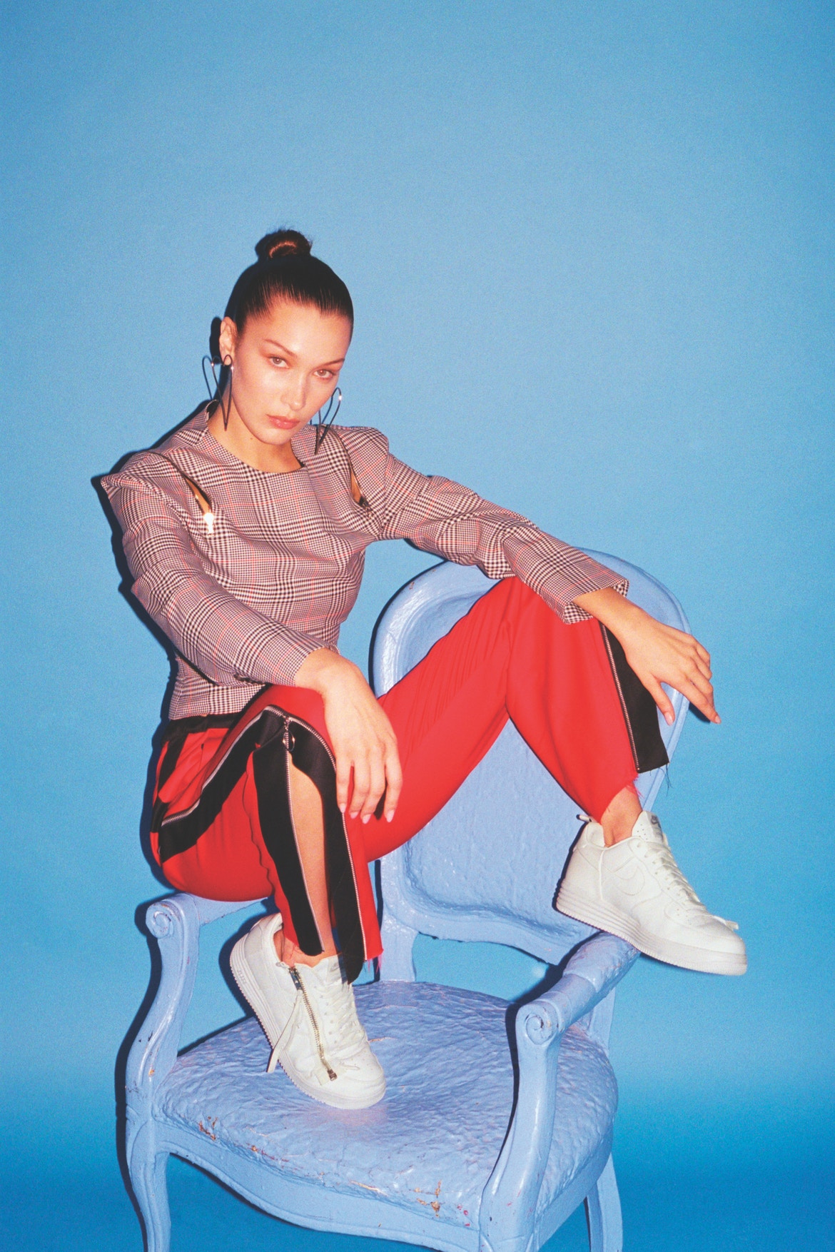 Bella Hadid Models The Latest Nike Air Force 1 Collaboration Collection