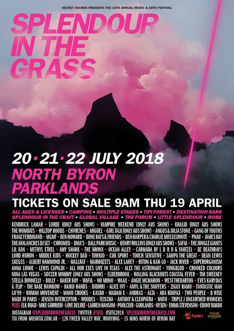 Reminder: Splendour In The Grass Tickets Go On Sale This ...