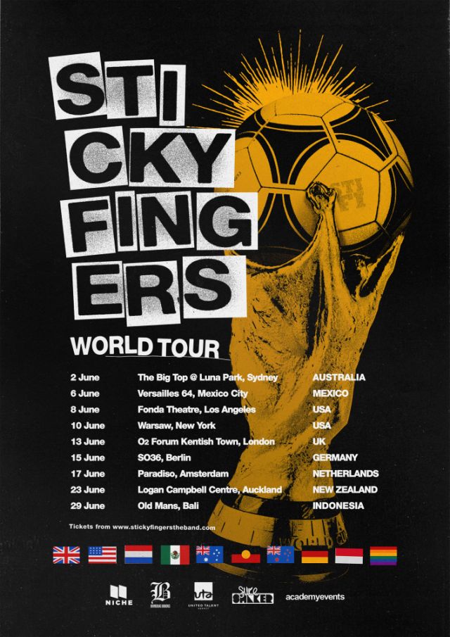 Sticky Fingers Release Comeback Single 'Kick On' & Announce World Tour