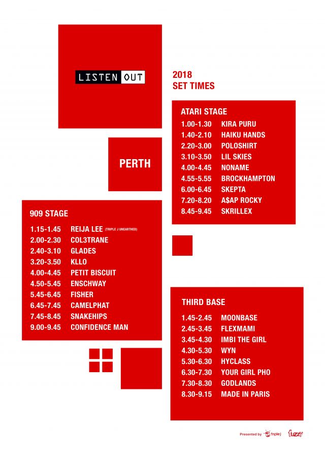 Listen Out Drops 2018 Set Times | lifewithoutandy