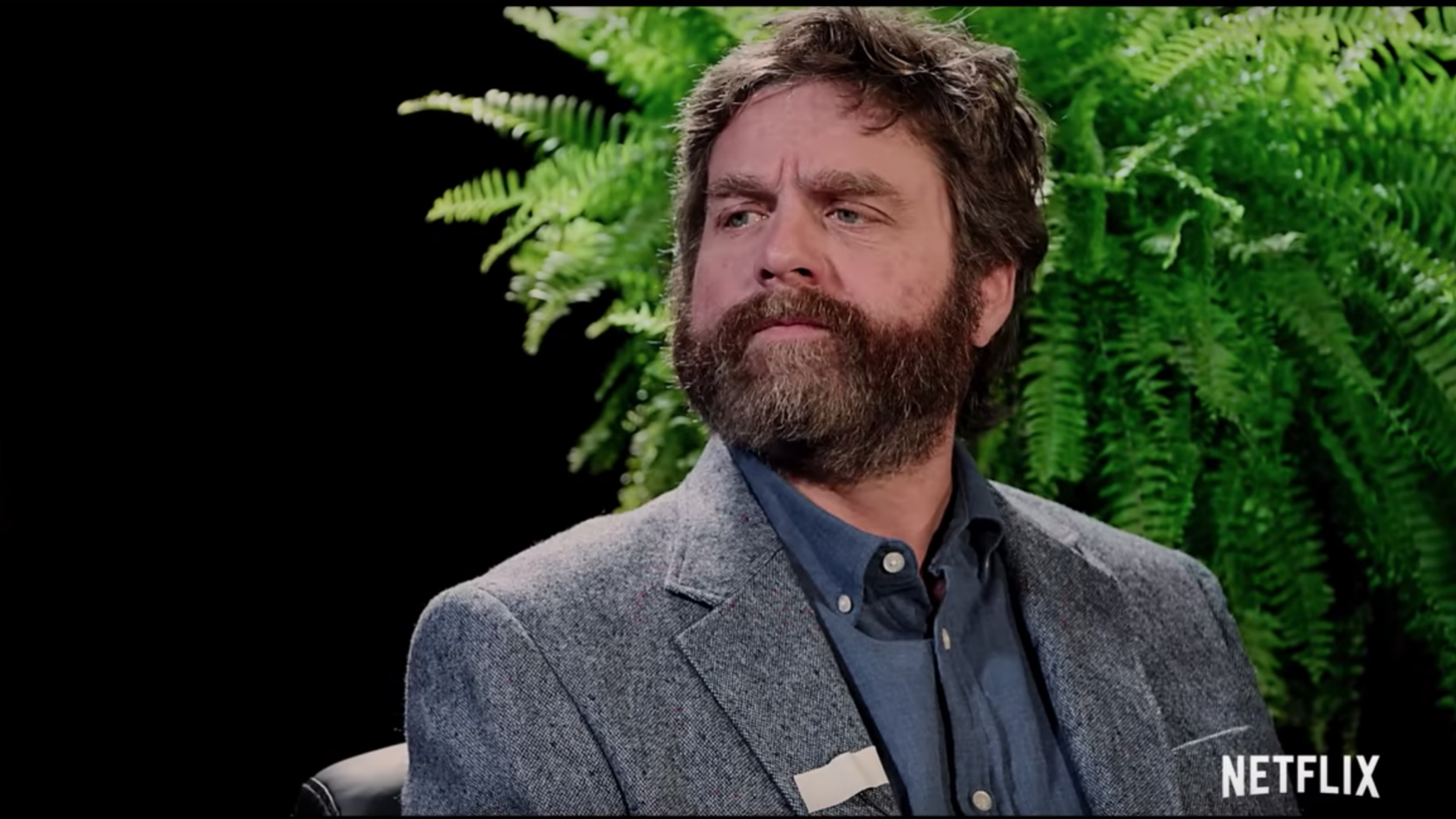 Watch Zach Galifianakis Almost Drowns Matthew McConaughey In First Between Two Ferns The Movie