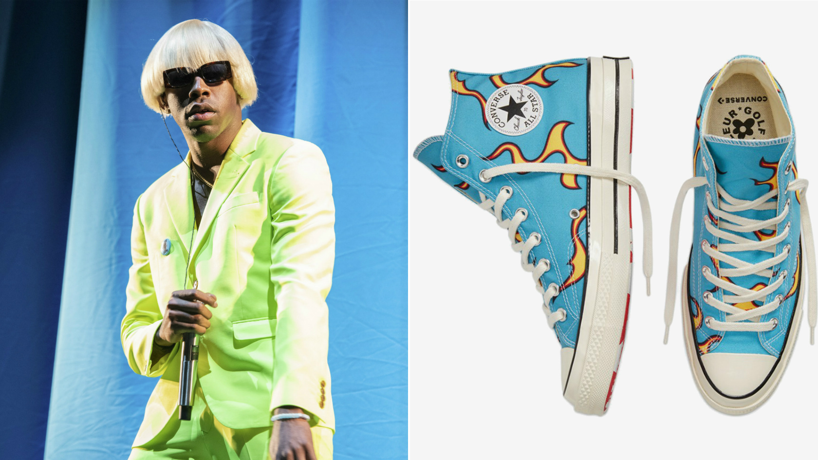 Buy Tyler The Creator Flame Converse | UP TO 52% OFF
