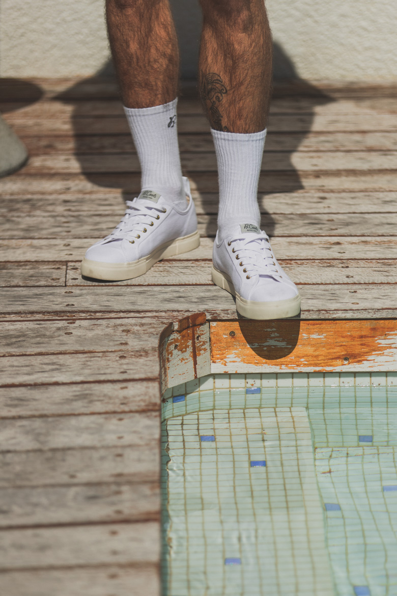 barney cools poolside sneakers