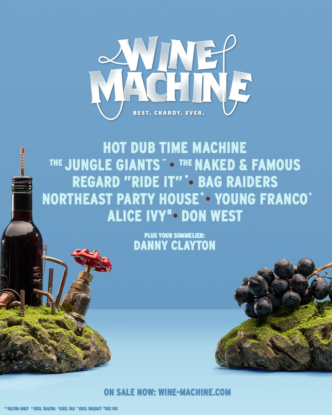 Wine Machine Drop 2020 Lineup Ft. Jungle Giants, Hot Dub Time Machine