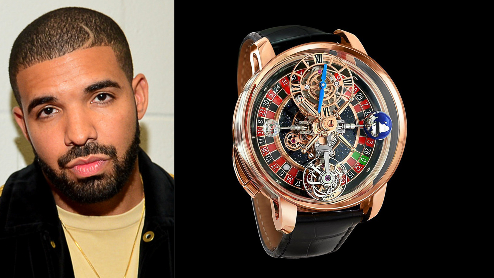 Drake's New $920K Wristwatch Features A Funtioning Roulette Wheel ...