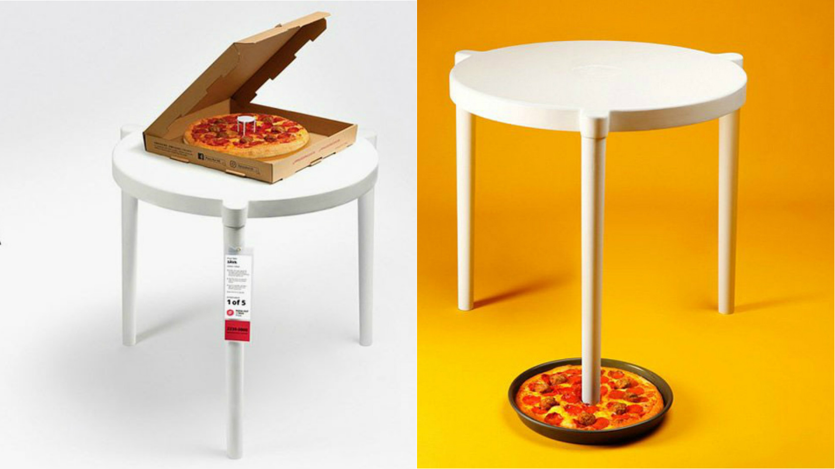 Pizza Hut And IKEA Team Up For LifeSized Pizza Saver Tables