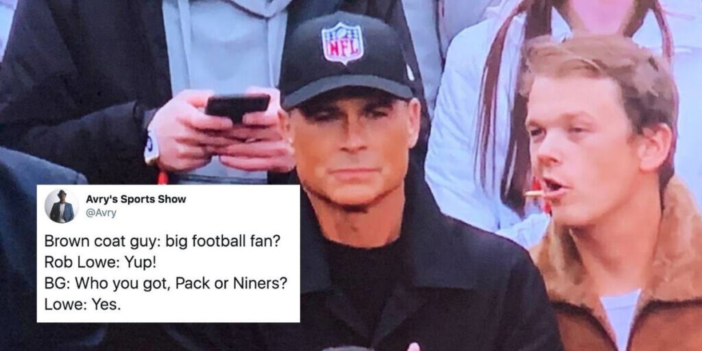 Watch: Actor Rob Lowe Talks His Infamous NFL Hat Moment