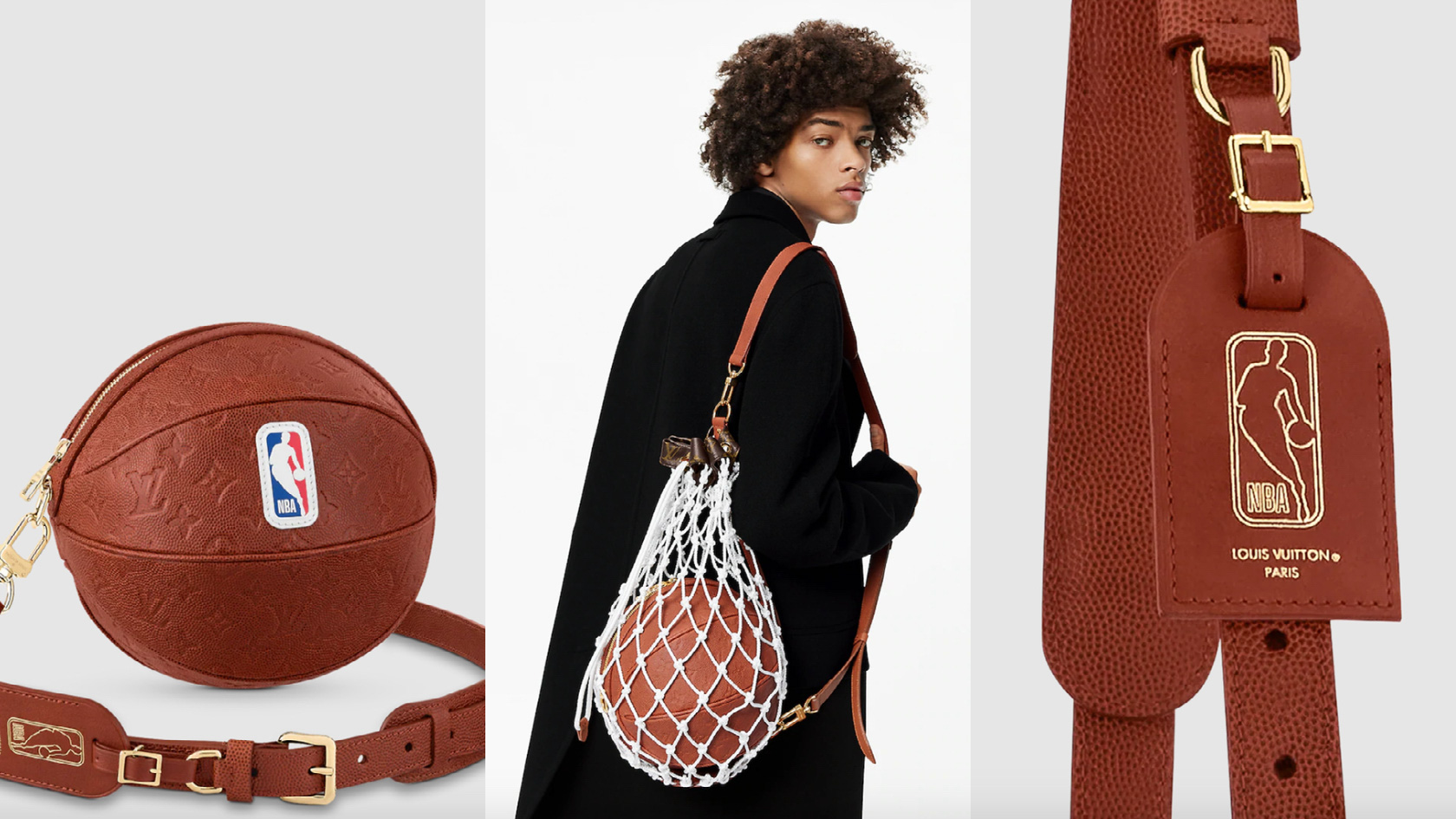 Ballin': Louis Vuitton x NBA Unveil Pricey New Basketball-Shaped Bag