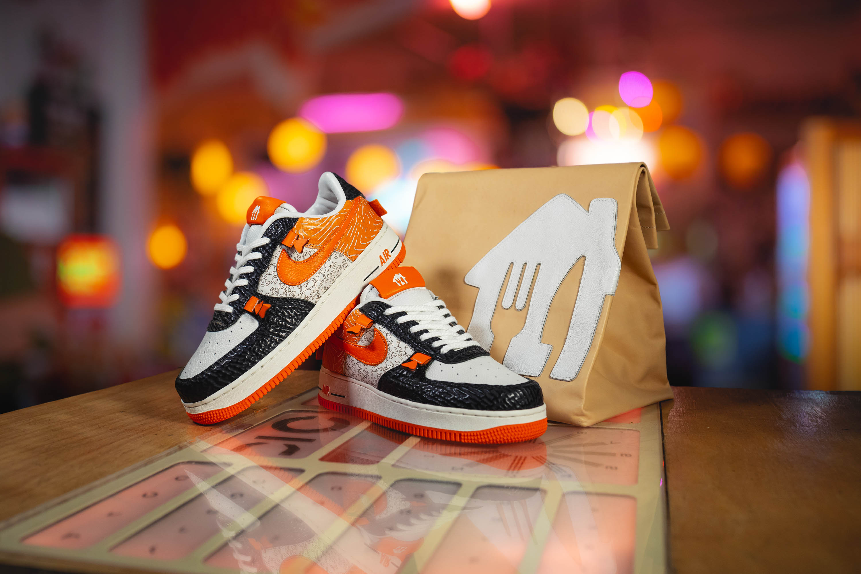 Custom Nike Air Force 1 Pizza Party - Custom Nike Shoes