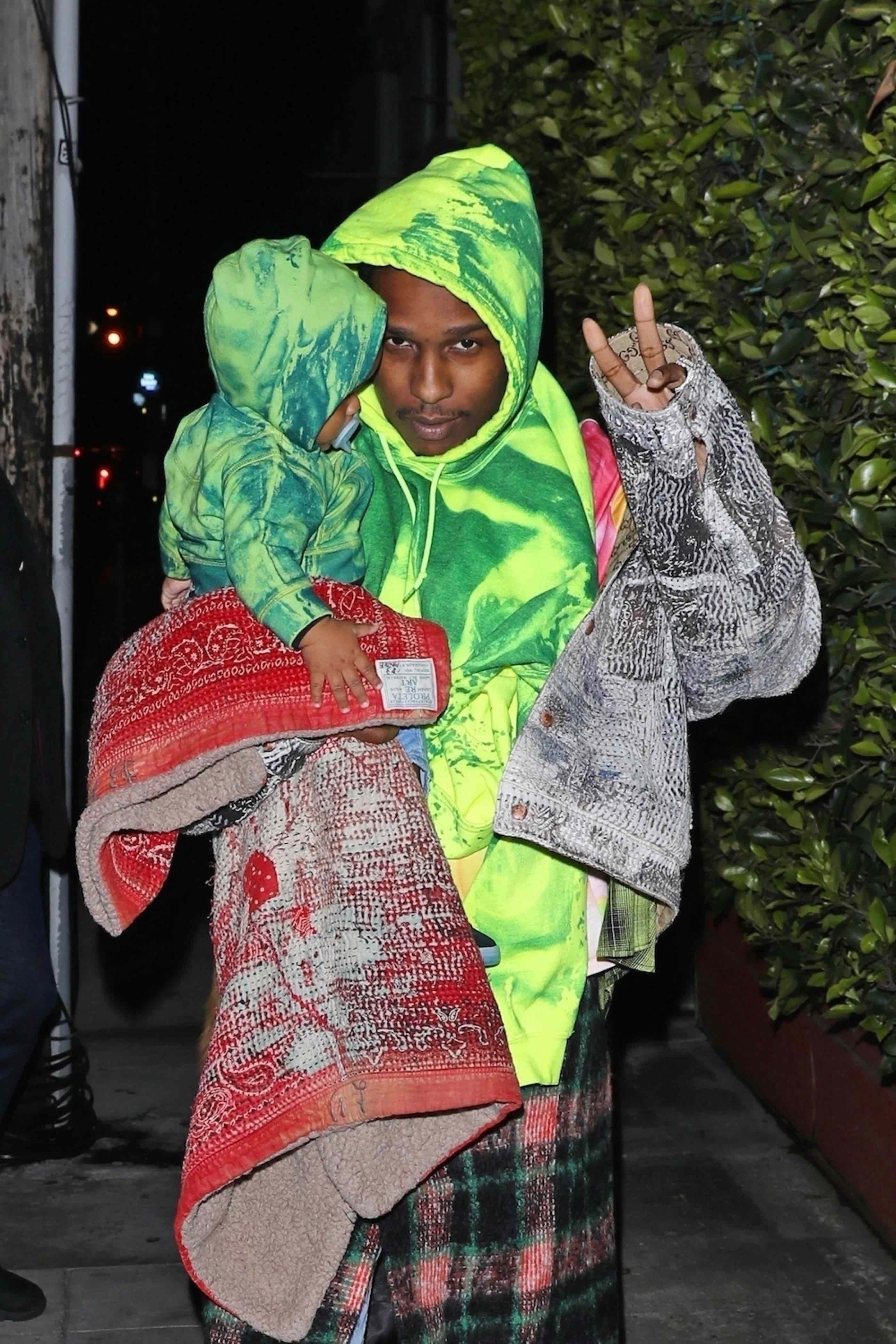 ASAP Rocky Has Been Styling All His Son's Outfits And He Is The